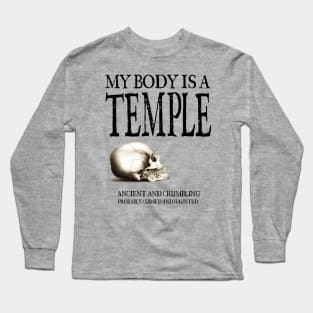 My Body Is A Temple - Exercise and Fitness Long Sleeve T-Shirt